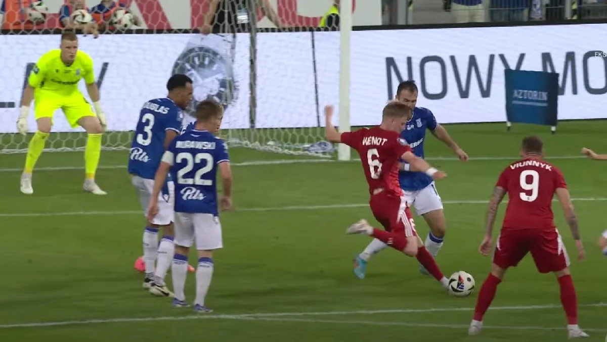 Результативный удар Вендта / скриншот