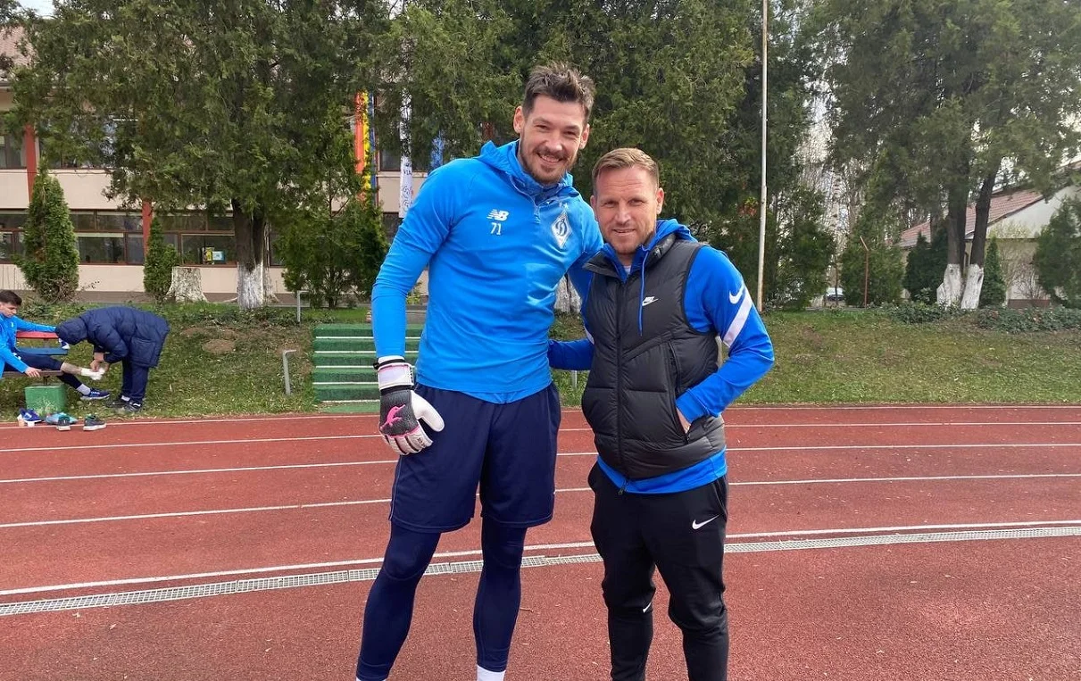 Денис Бойко и Флорин Чернат / Сайт Динамо