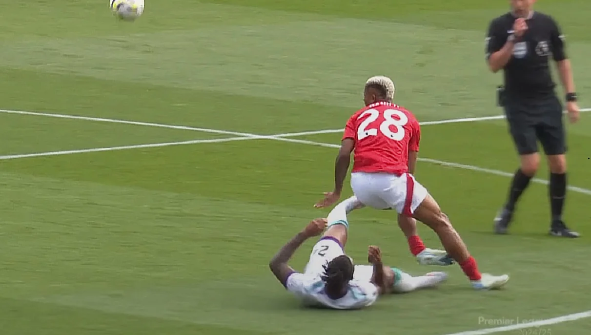 Момент травмы Данилу / Скрин