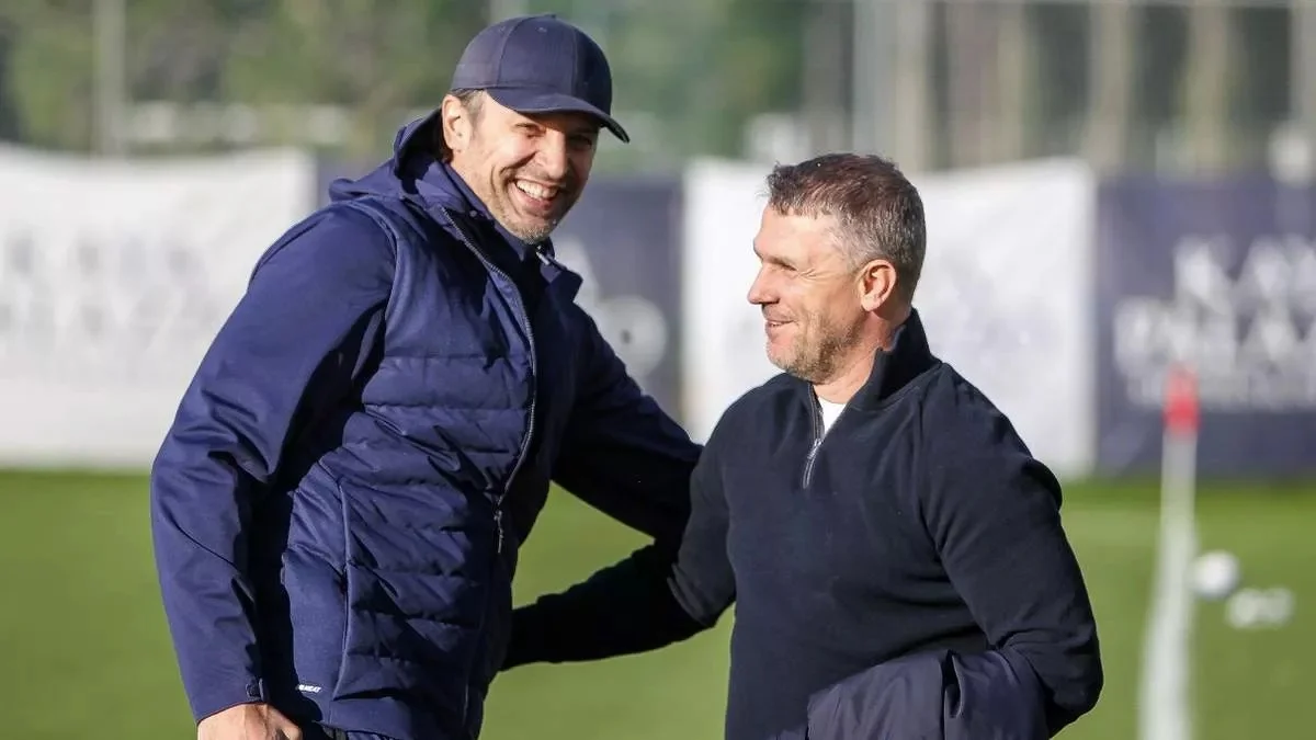 Александр Шовковский и Сергей Ребров / ФК Динамо