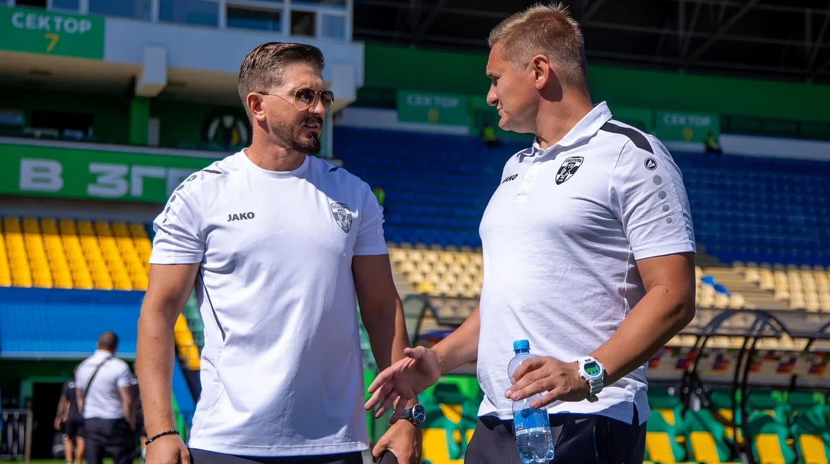 Валерій Іващенко (ліворуч) / ФК Оболонь