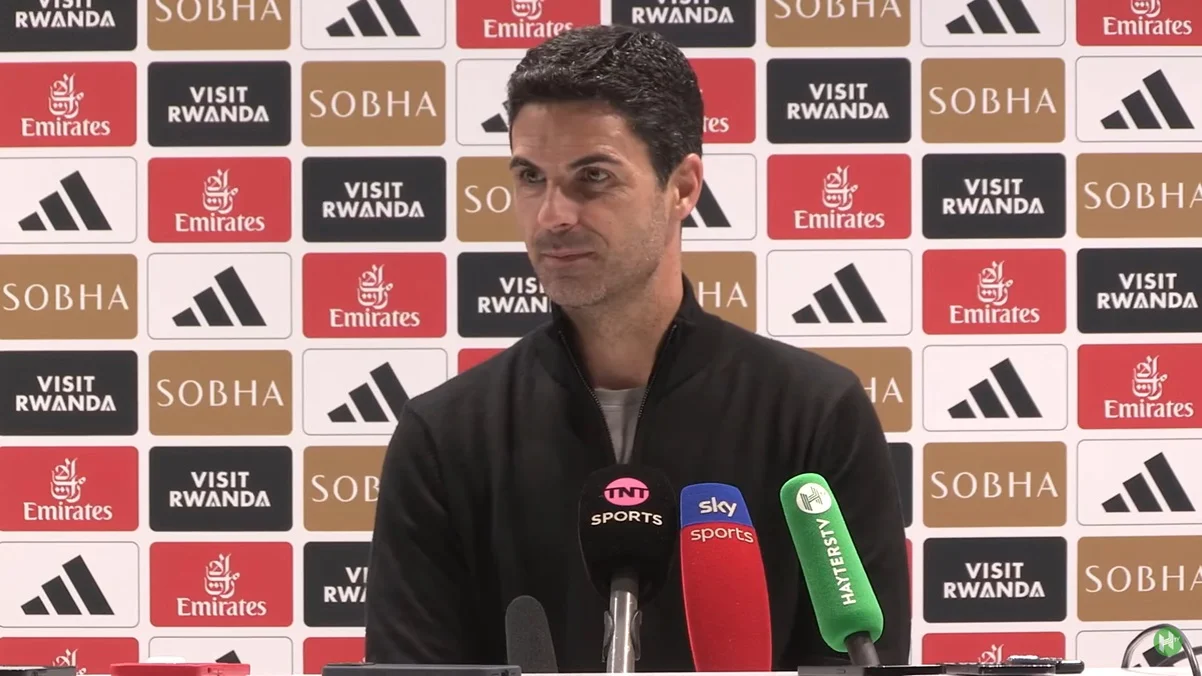 Микель Артета / скриншот с пресс-конференции