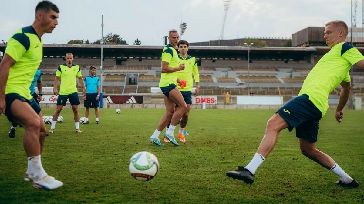 Тренування гравців збірної України / фото: УАФ