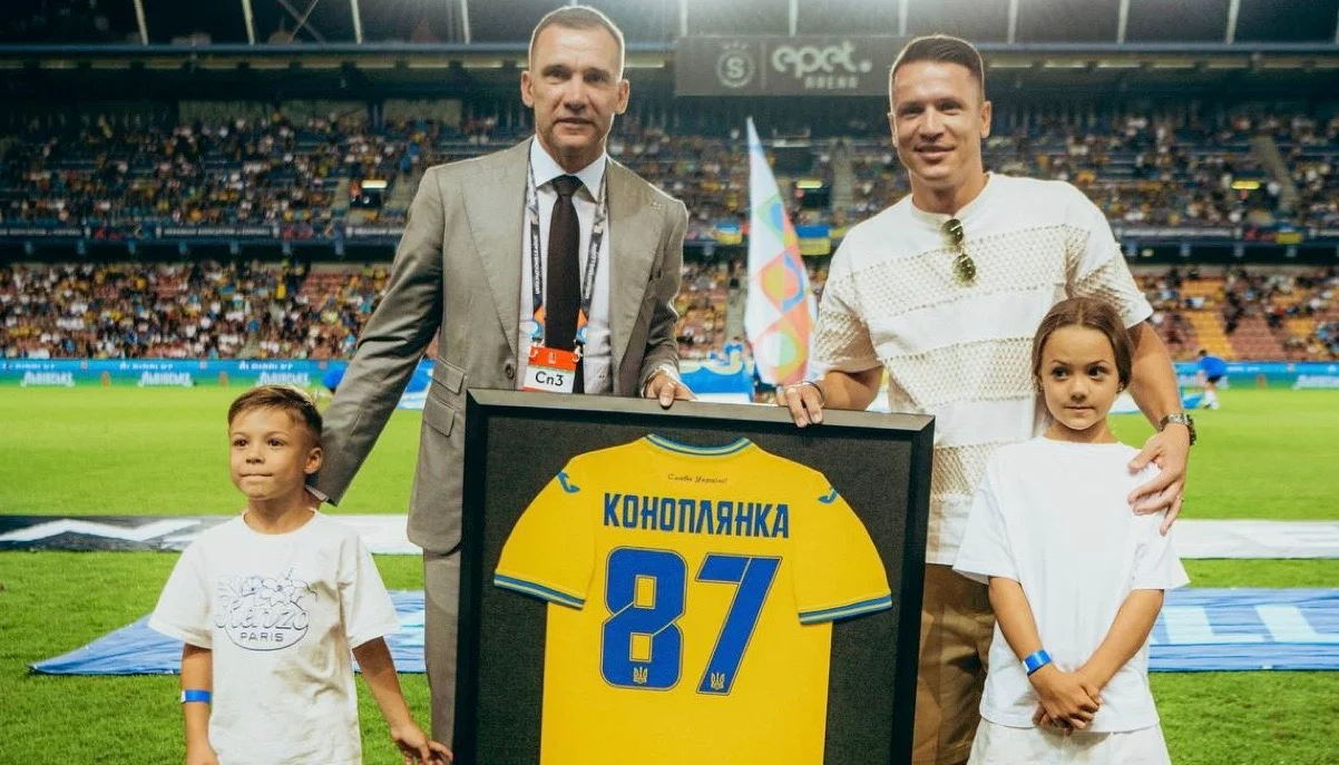 Шевченко и Коноплянка / фото: УАФ