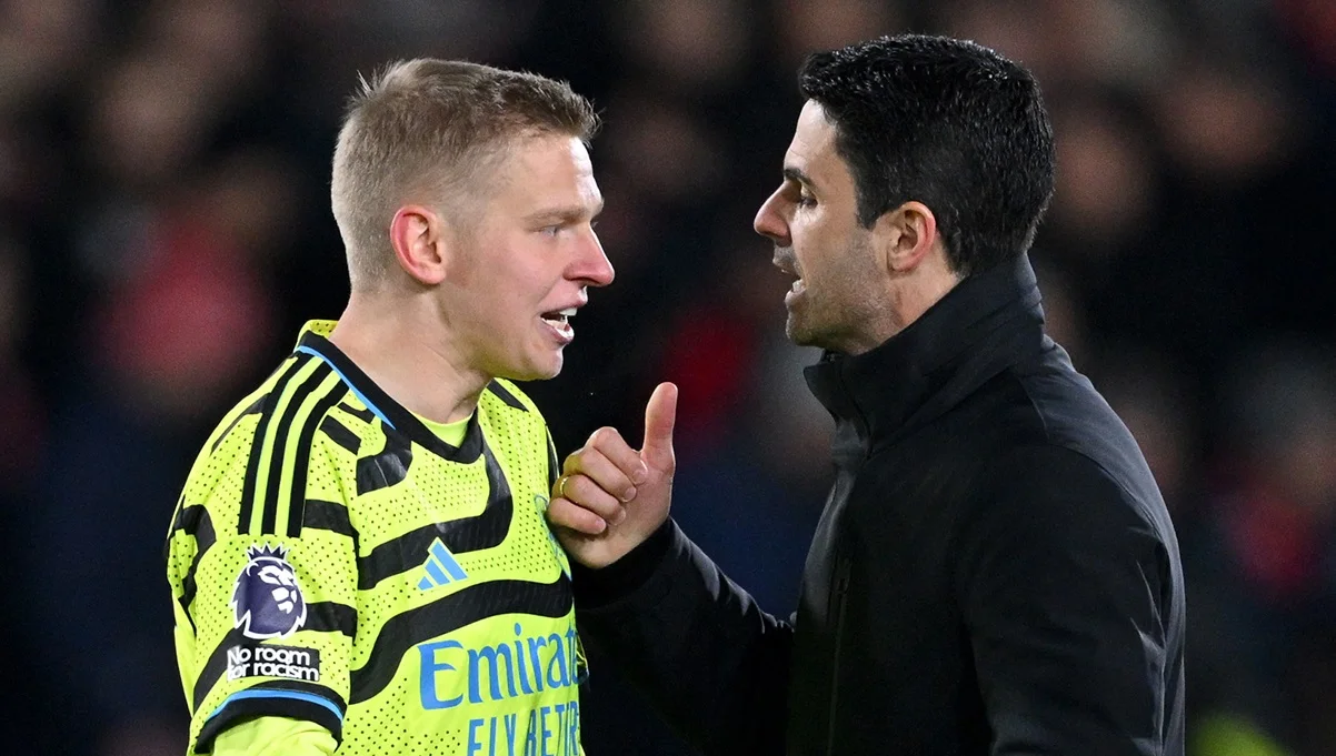 Зинченко и Артета / фото: Michael Regan/Getty Images