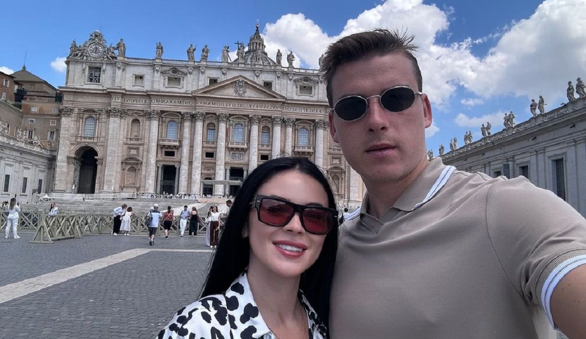 Андрій Лунін із коханою дружиною / Instagram