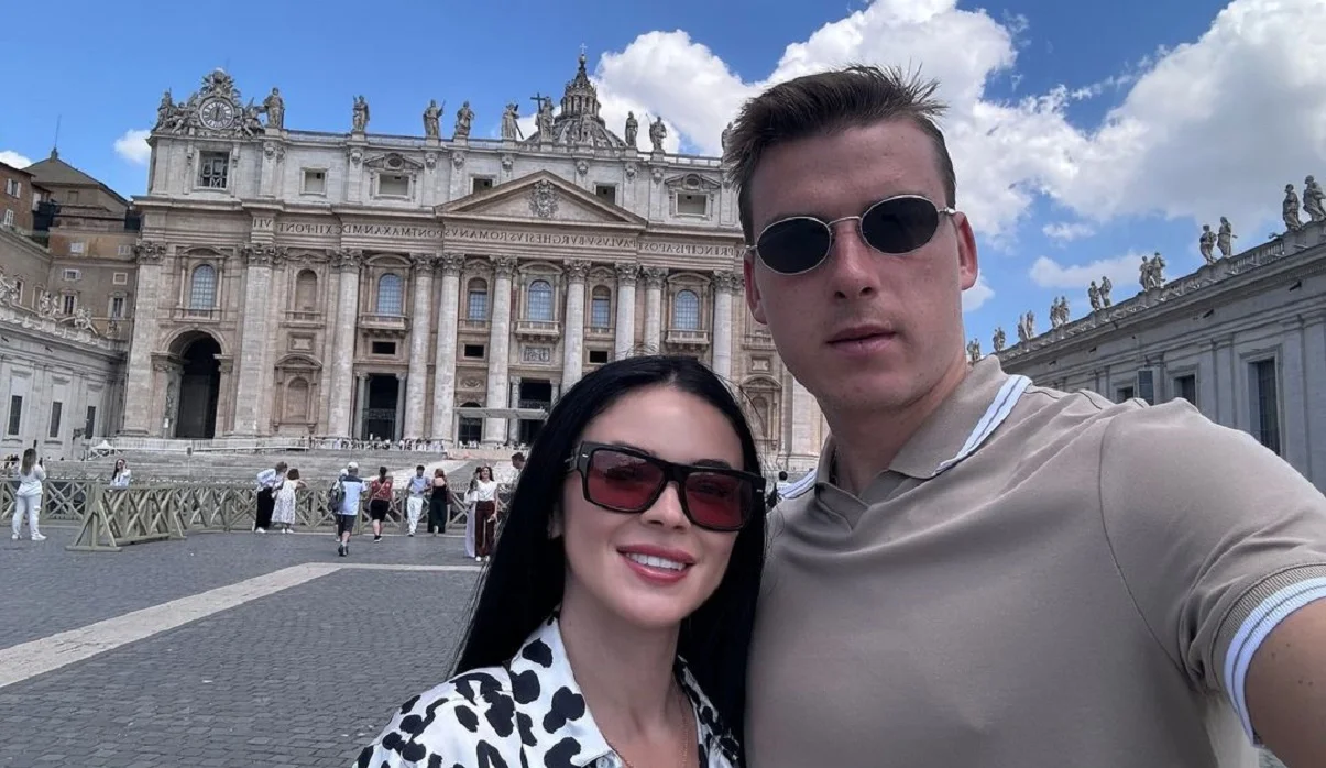 Андрій Лунін із коханою дружиною / Instagram