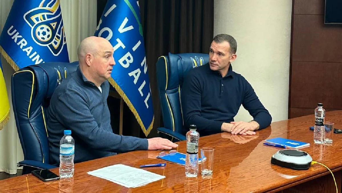 Юрій Мороз і Андрій Шевченко / УАФ