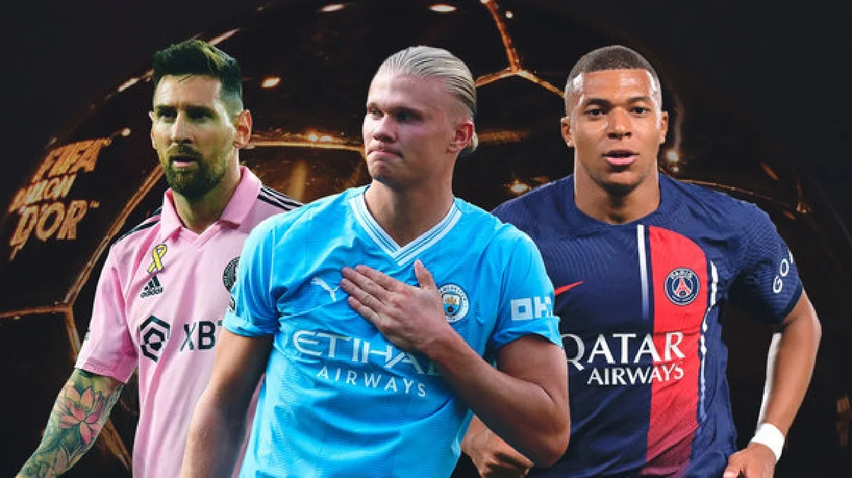 Месси, Холанд, Мбаппе / Фотоколлаж