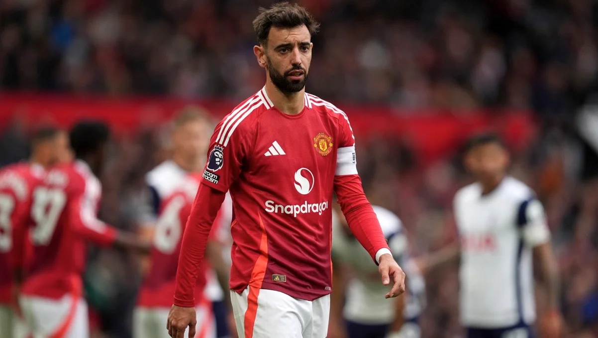 Бруну Фернандеш / фото: Martin Rickett/PA Images via Getty Images