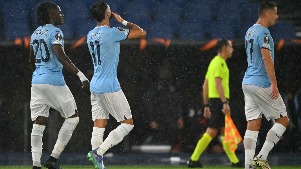 Лаціо – Ніцца – 4:1 / фото: Photo by ANDREAS SOLARO/AFP via Getty Images