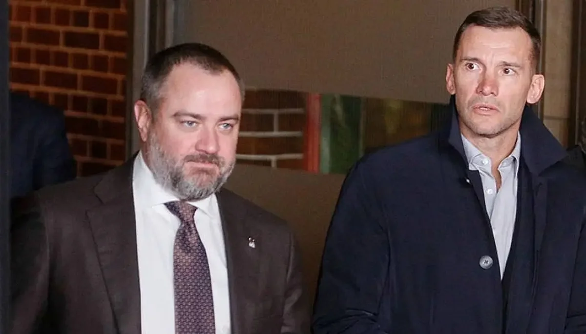 Андрей Павелко и Андрей Шевченко / УАФ