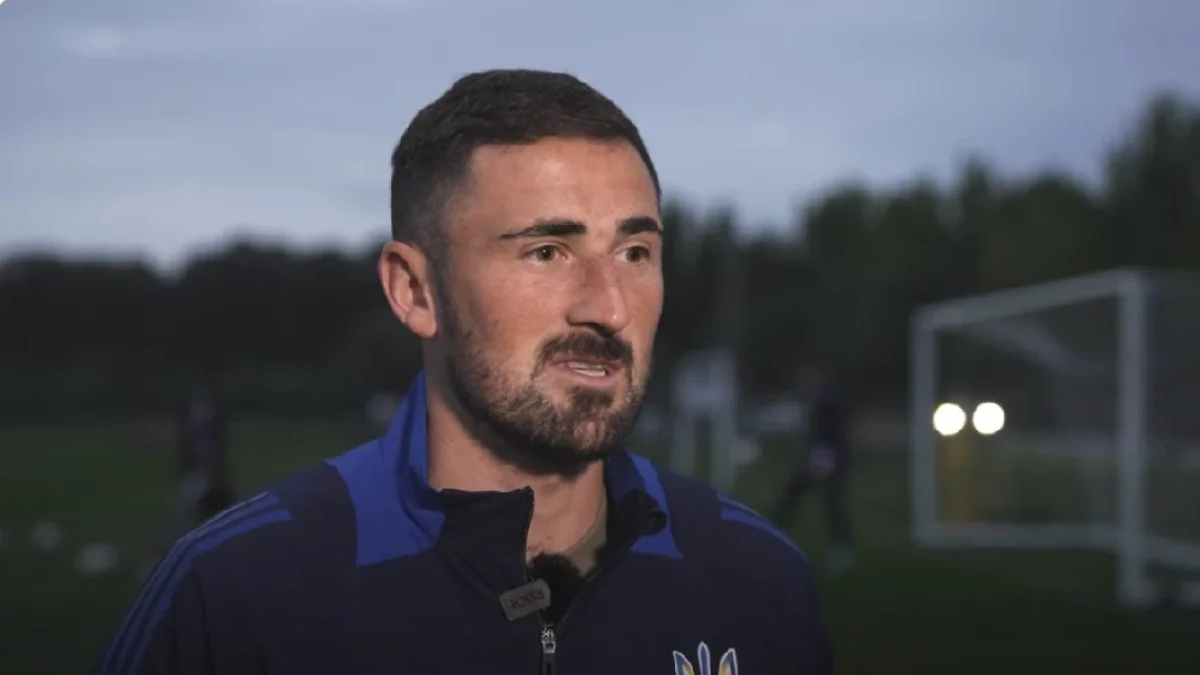 Іван Калюжний у збірній України / фото: УАФ