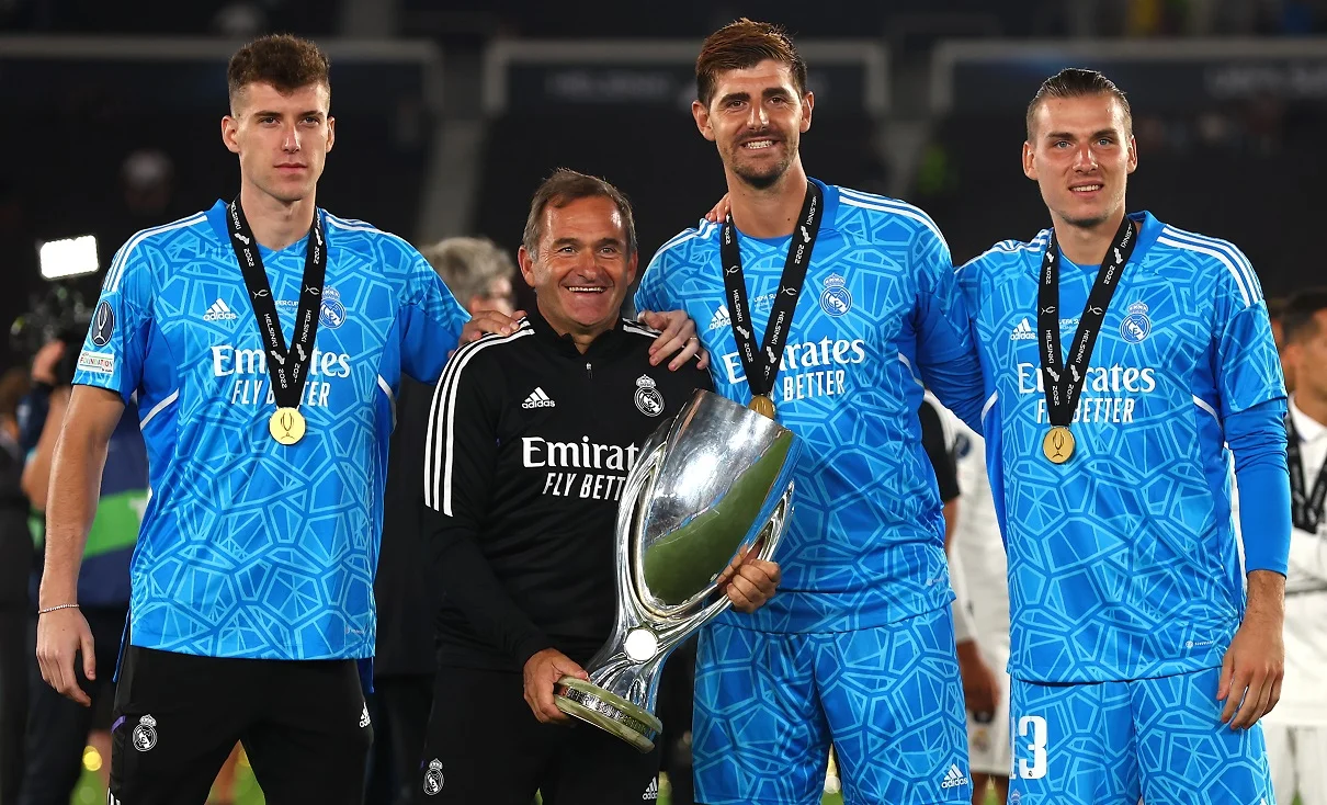 Куртуа и Лунин во вратарском звене Реала / Photo by Chris Brunskill/Fantasista/Getty Images