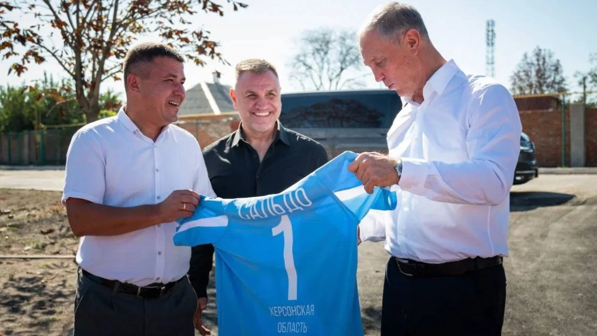 Сергей Кучеренко, Сергей Бондарь и Владимир Сальдо / фото: ФК Фрегат