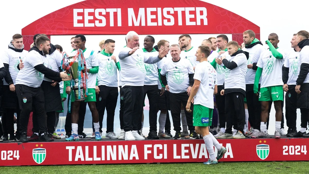 Гравці "біло-зелених" / фото: ФК Левадія