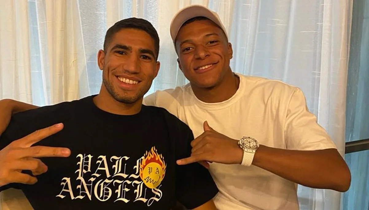 Кіліан Мбаппе та Ашраф Хакімі / фото: соцмережі