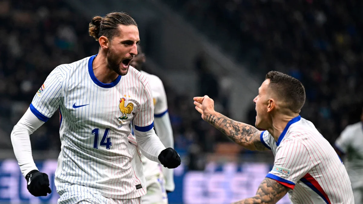 Адриен Рабьо празднует дубль в ворота Италии / Image Photo Agency/Getty Images