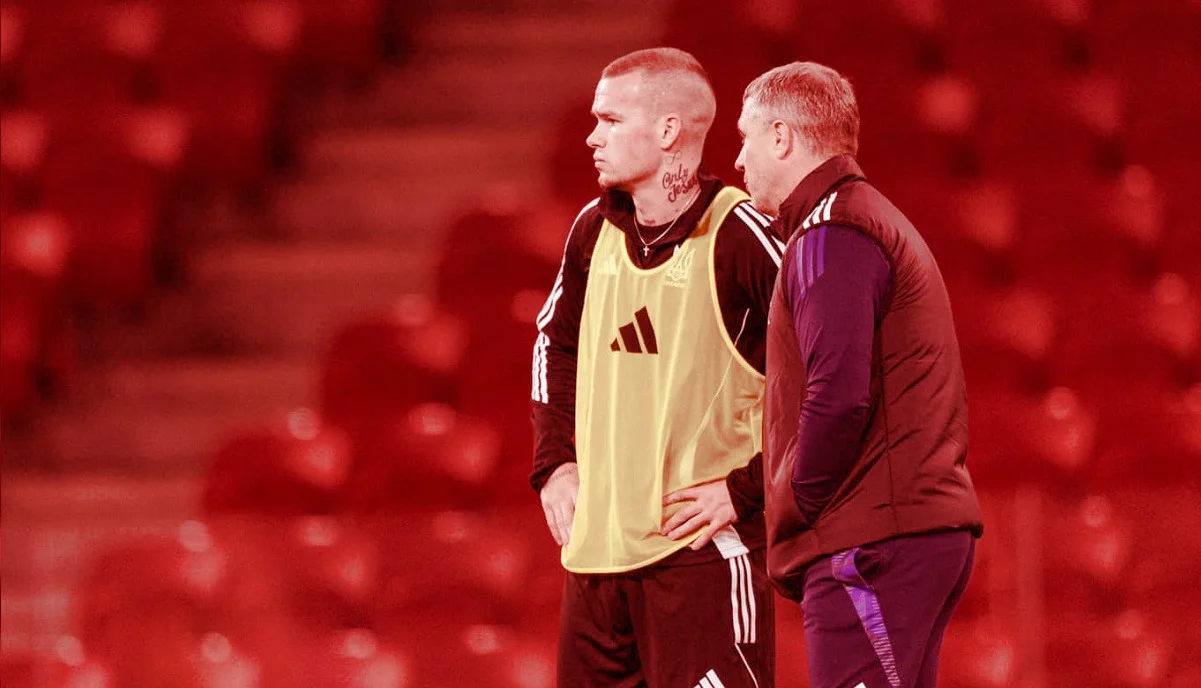 Мудрик і Ребров у Тирані / Фото УАФ