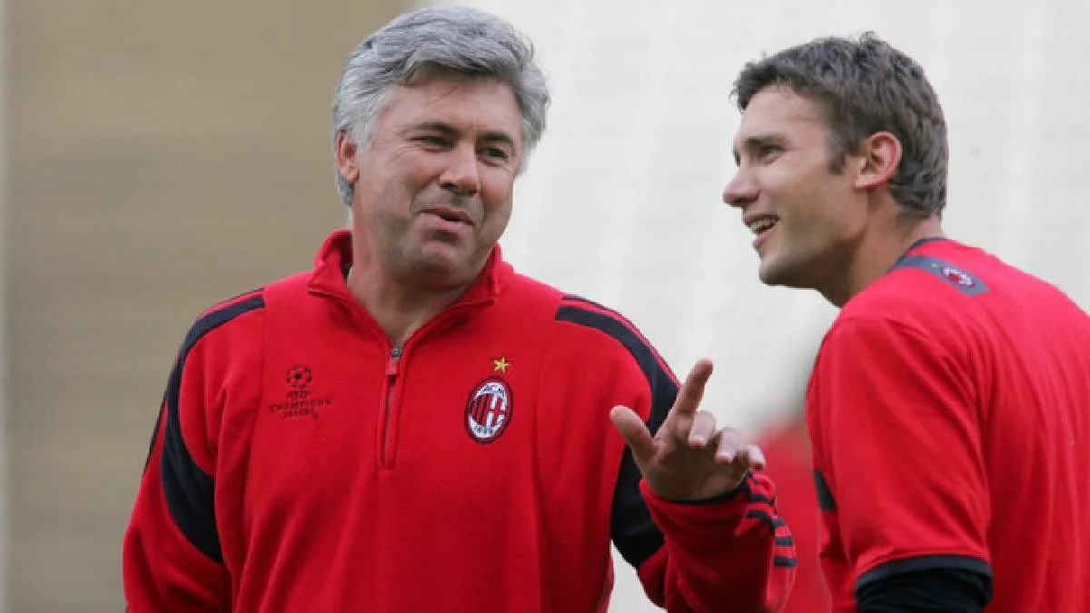 Карло Анчелотті і Андрій Шевченко / Getty Images