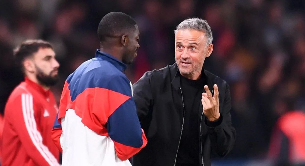 Дембеле та Луїс Енріке / Фото Icon Sport