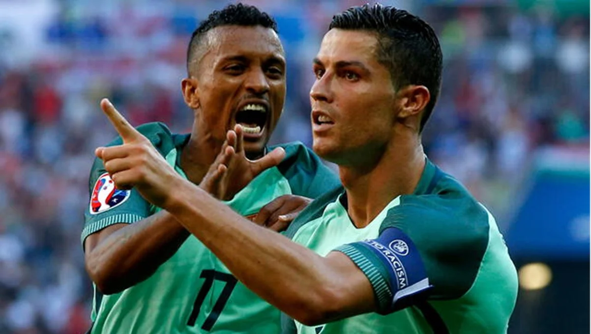 Луїш Нані та Кріштіану Роналду / фото: EFE