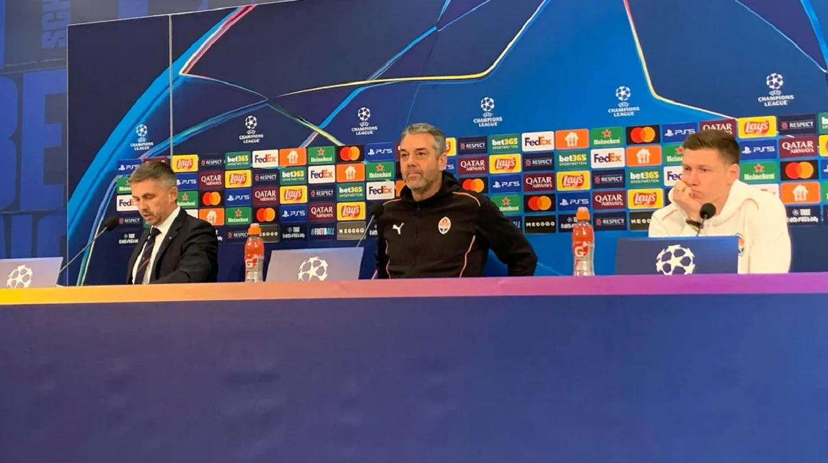 Пушіч і Матвієнко на прес-конференції / Фото Валерії Цюпи