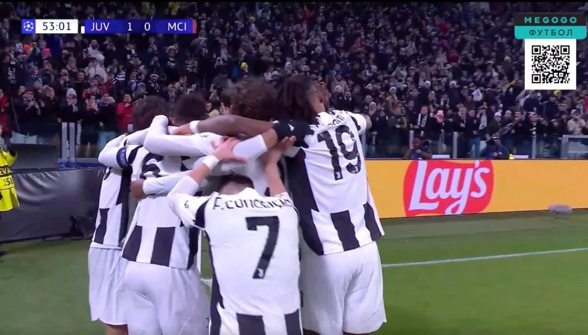 Ювентус – Манчестер Сіті – 2:0 / Скрін