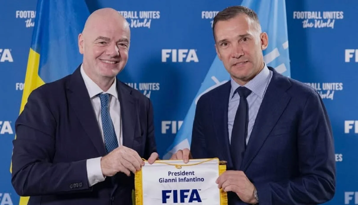 Инфантино и Шевченко / Фото из соцсетей