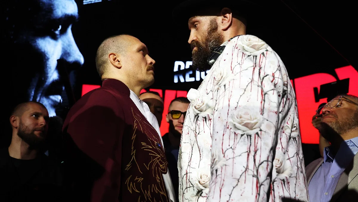 Олександр Усик і Тайсон Ф'юрі / Getty Images
