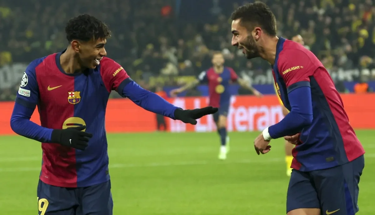 Ламин Ямал и Ферран Торрес / фото: Prensa Libre: EFE