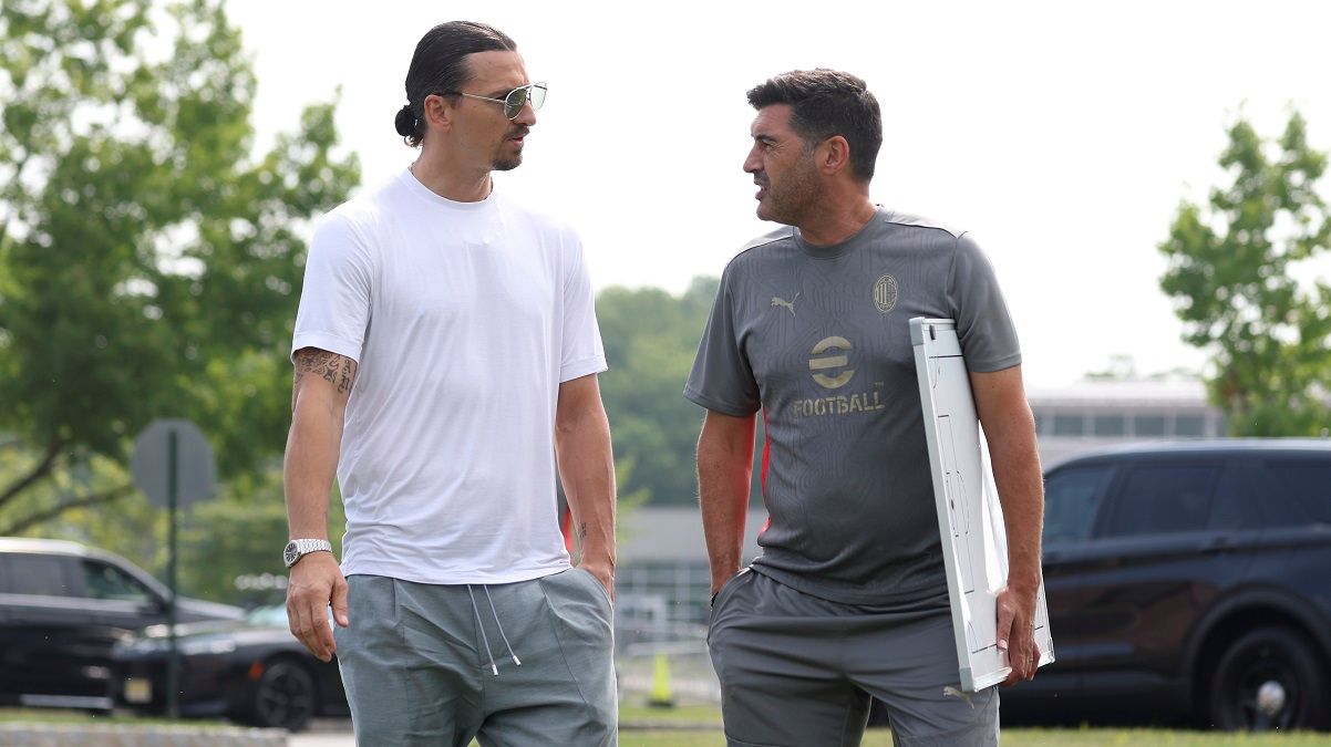 Ибрагимович и Фонсека / Photo by Giuseppe Cottini/AC Milan via Getty Images