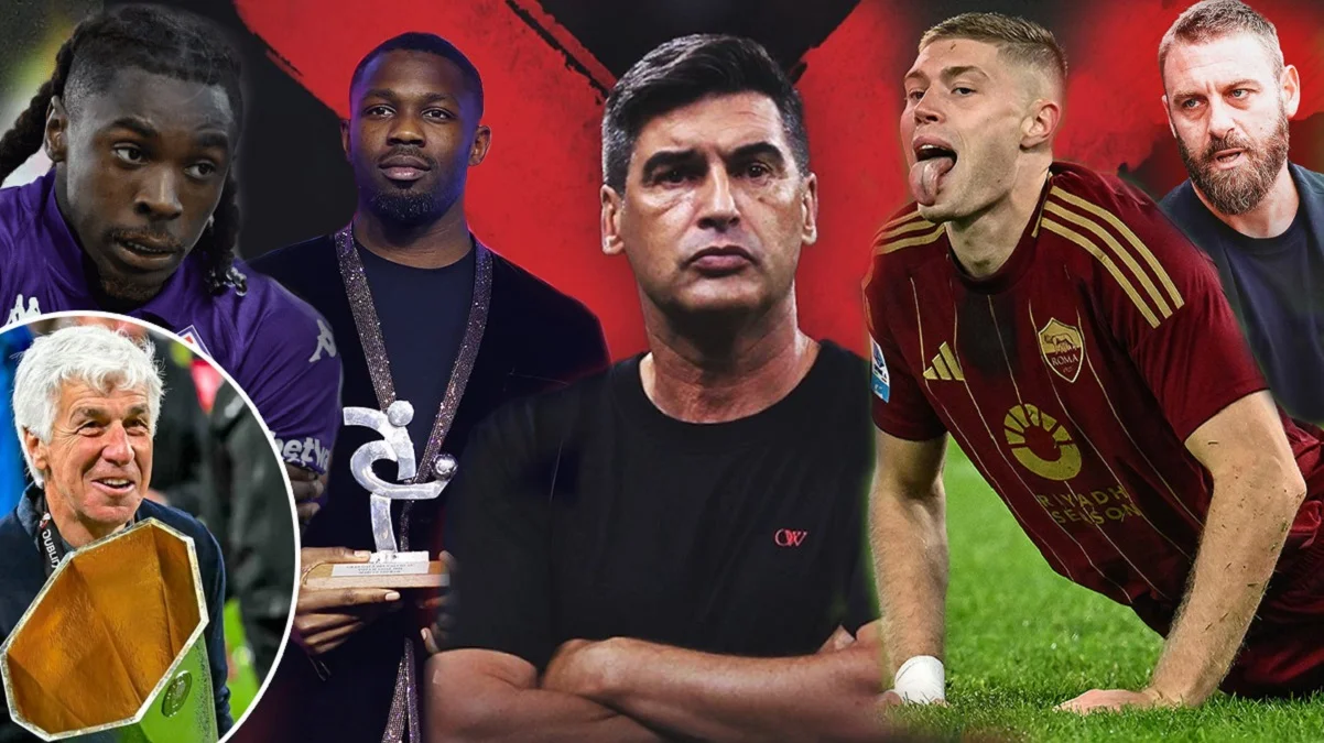 Довбик, Фонсека, Де Россі, Гасперіні, Тюрам, Кін, Серія А / колаж: Футбол 24