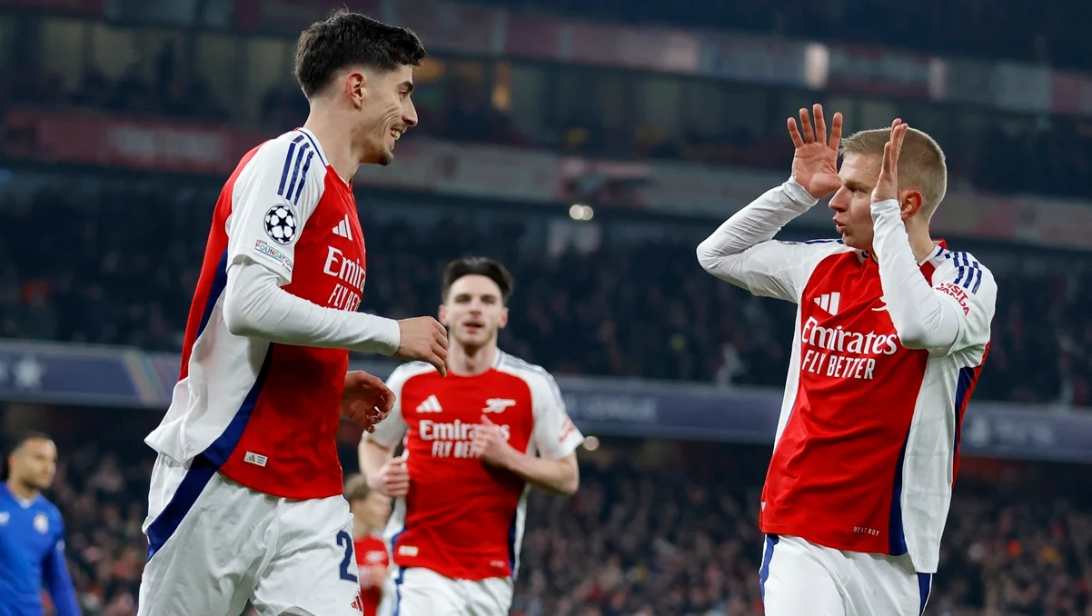 Кай Хаверц и Александр Зинченко / фото: Nigel French/Sportsphoto/Allstar via Getty Images