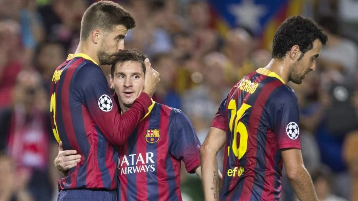 Пике, Месси и Бускетс / Alejandro García/EFE/MaxPPP