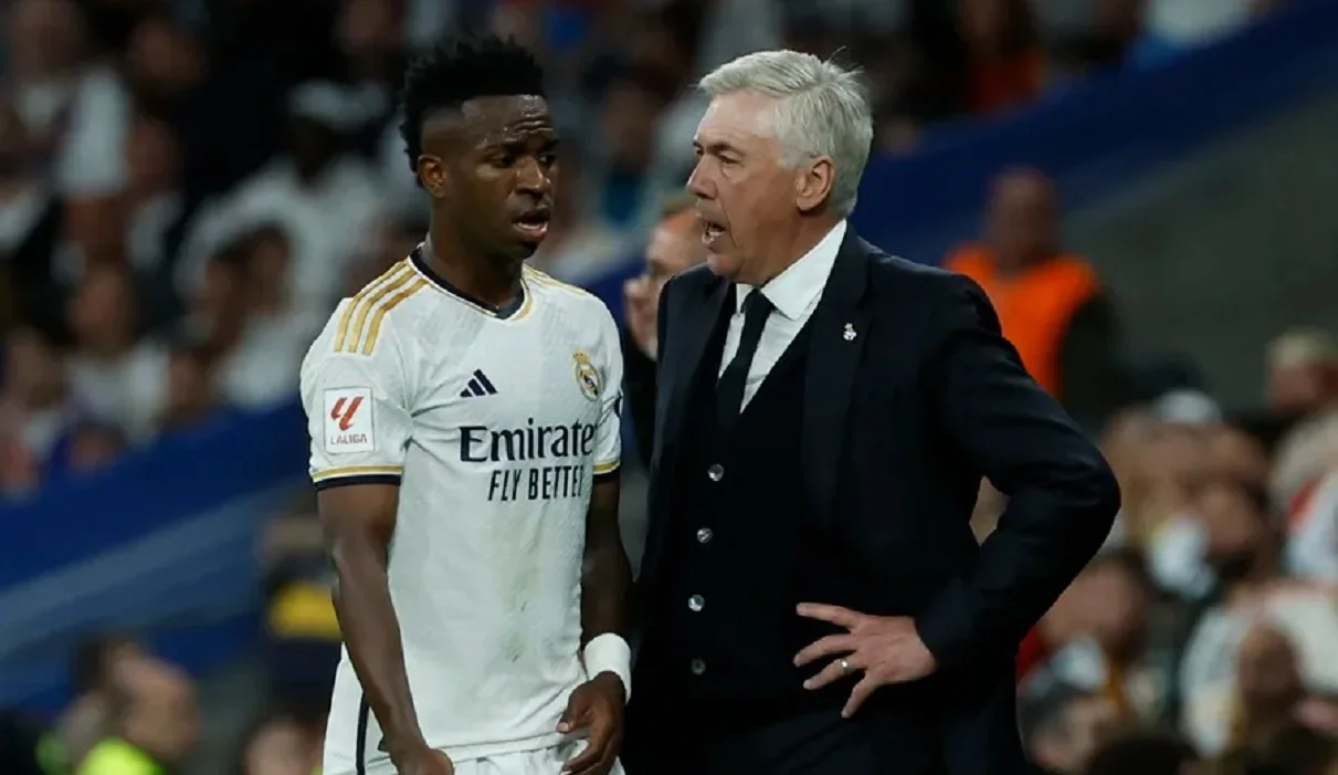 Винисиус и Анчелотти / EFE