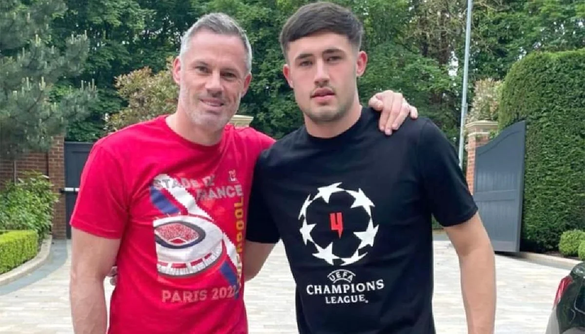 Джеймі Каррагер з сином / Фото з соцмереж