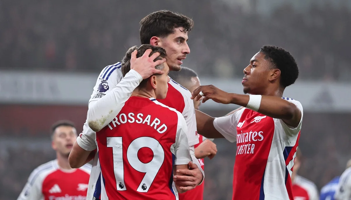 Кай Хаверц в объятиях Троссарда / фото: Getty images