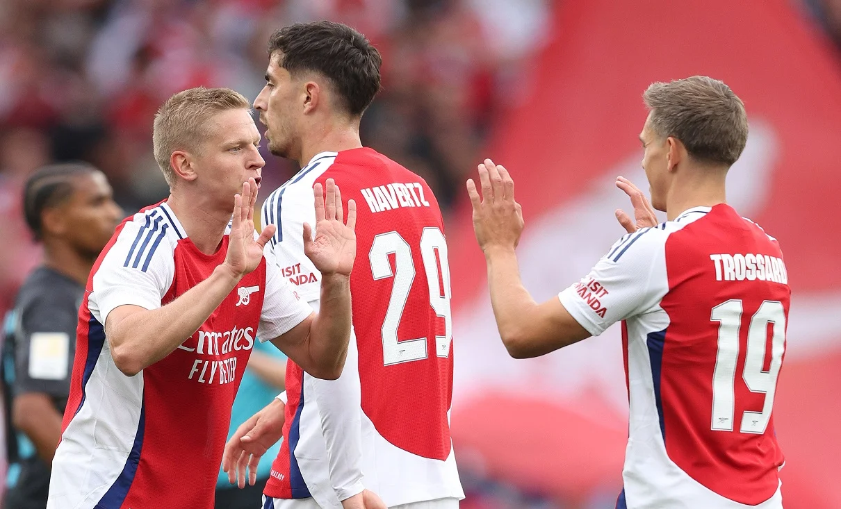 Зинченко, Хаверц и Троссар / фото Warren Little/Getty Images