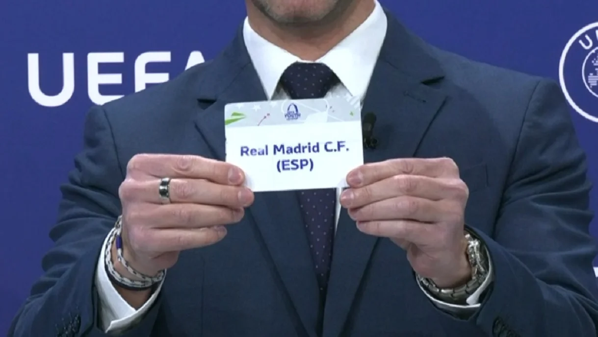 Жеребьевка 1/8 финала Юношеской ЛЧ / Скрин