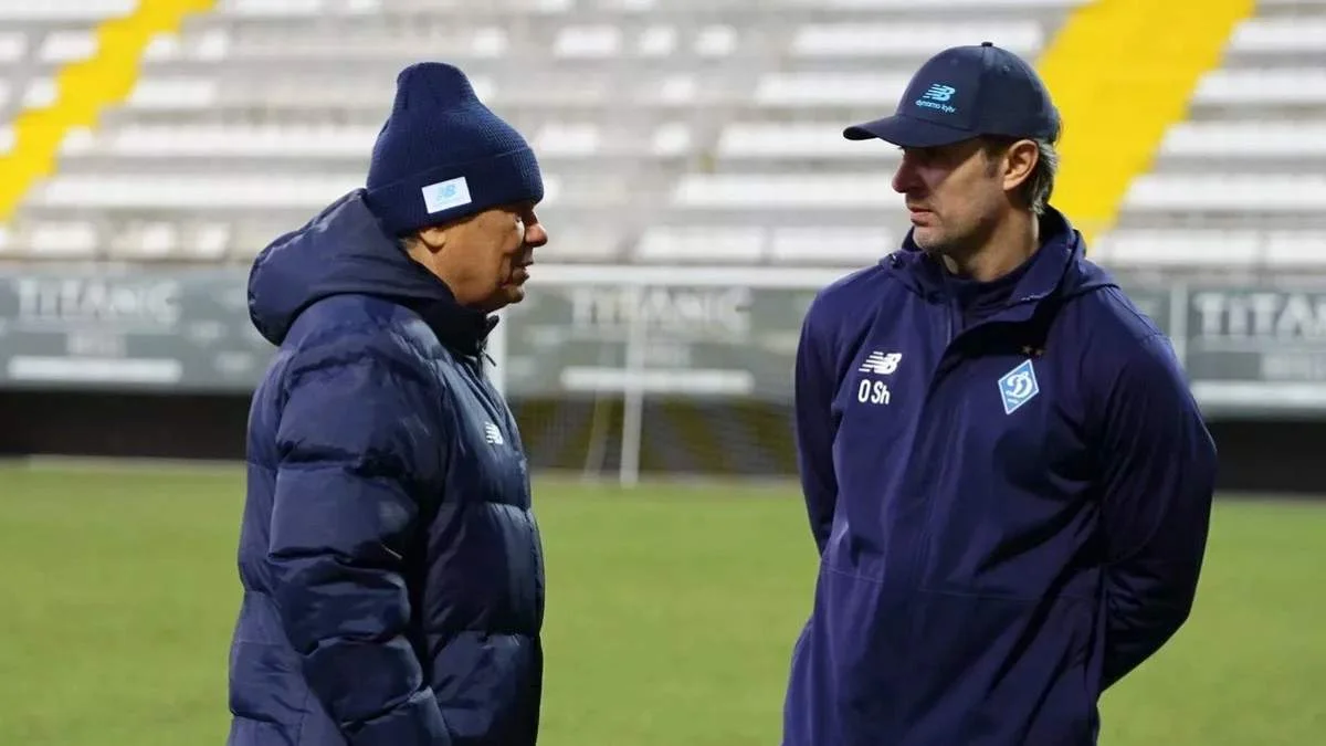 Мірча Луческу та Олександр Шовковський / фото: ФК Динамо