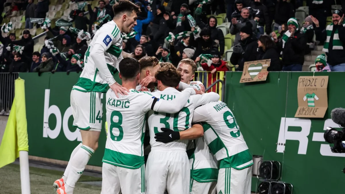 Радость игроков Лехии / фото: ФК Лехия