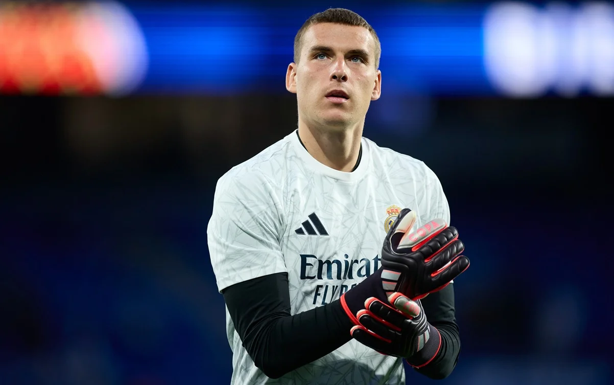 Андрей Лунин / фото Ricardo Larreina/Europa Press via Getty Images