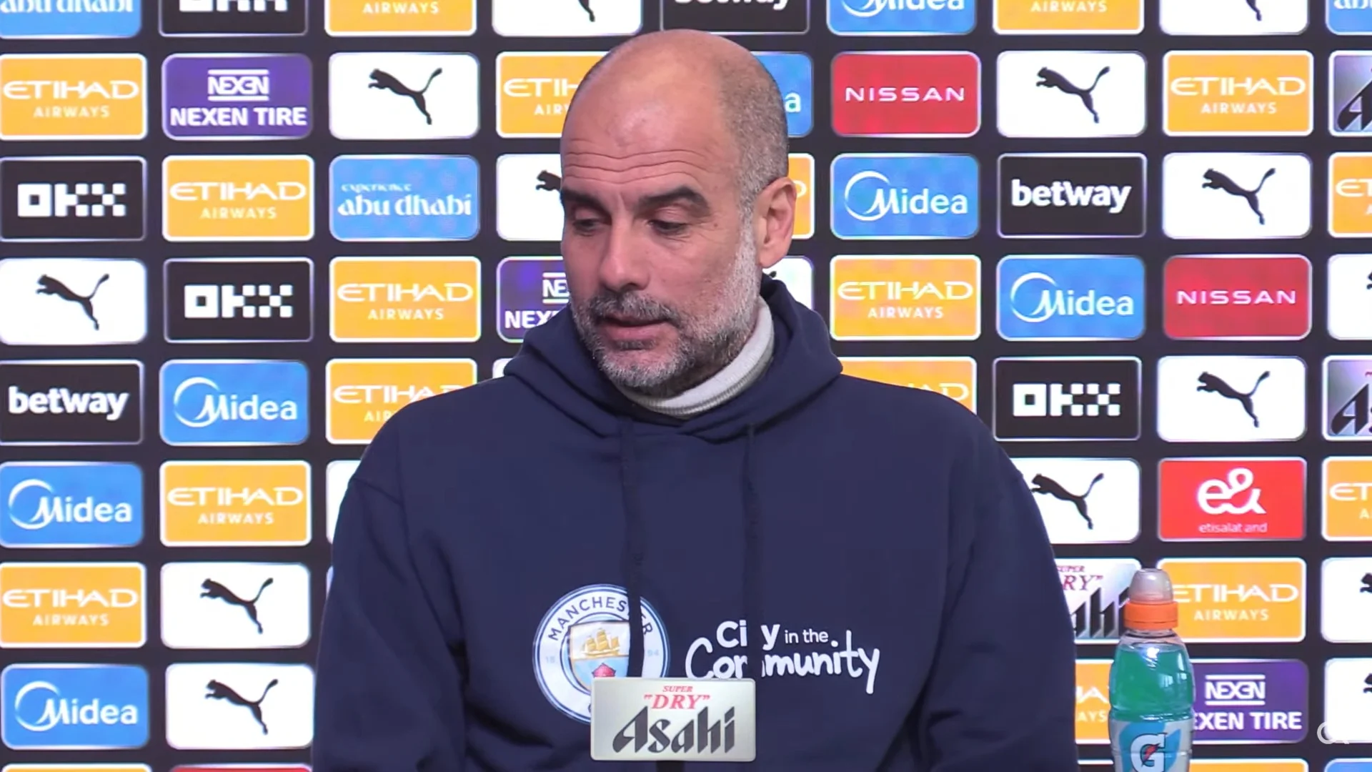 Пеп Гвардиола / скриншот с видео пресс-конференции