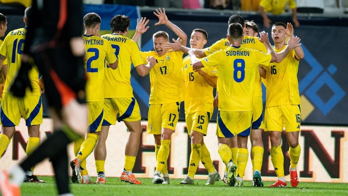 Радість гравців збірної України / фото: УАФ/ Дан Балашов