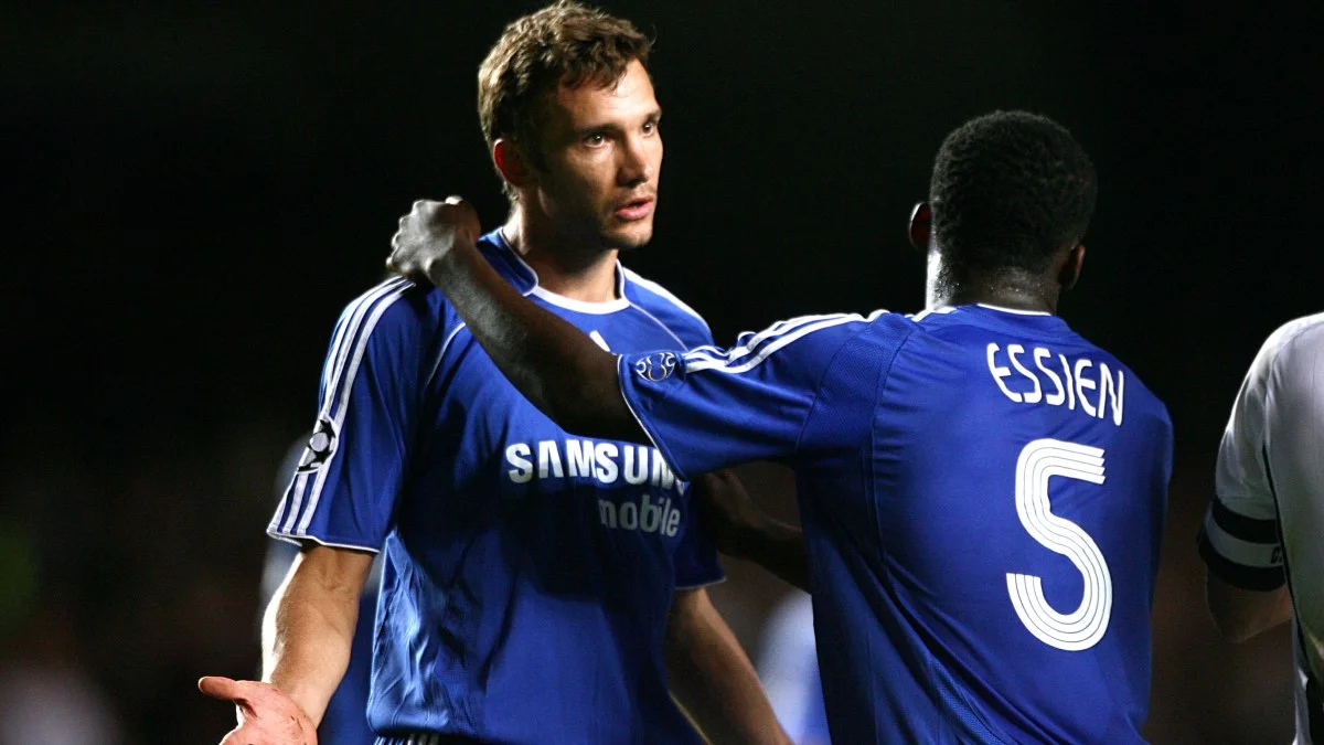 Андрей Шевченко и Майкл Эссьен / Getty Images