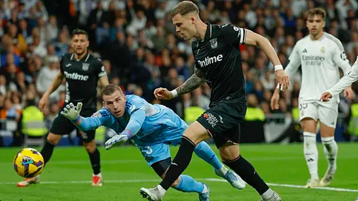 Андрей Лунин провел полный матч против Леганеса в Ла Лиге / LaLiga