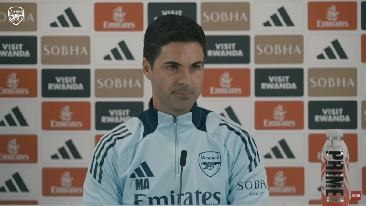 Микель Артета / скриншот с пресс-конференции