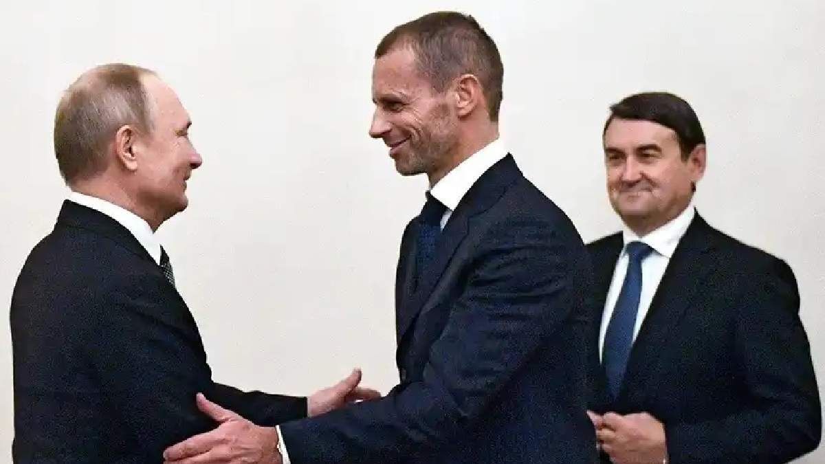 В. Путин и А. Чеферин / Фото с сайта УЕФА