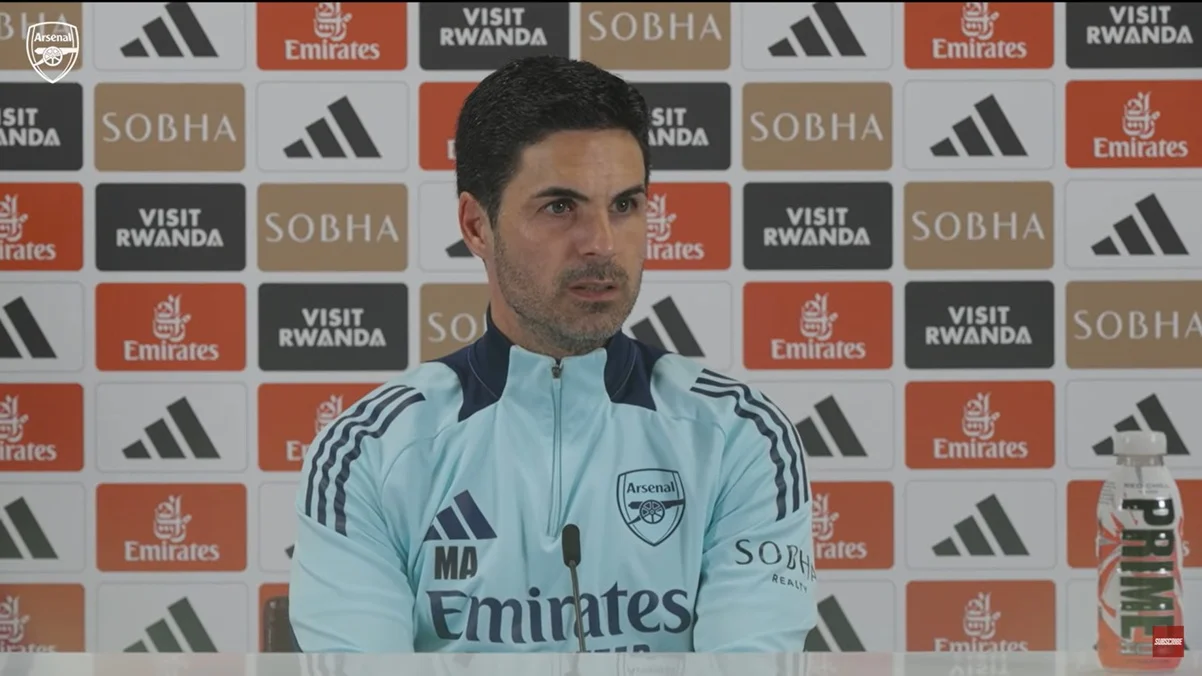 Мікель Артета / скріншот з прес-конференції